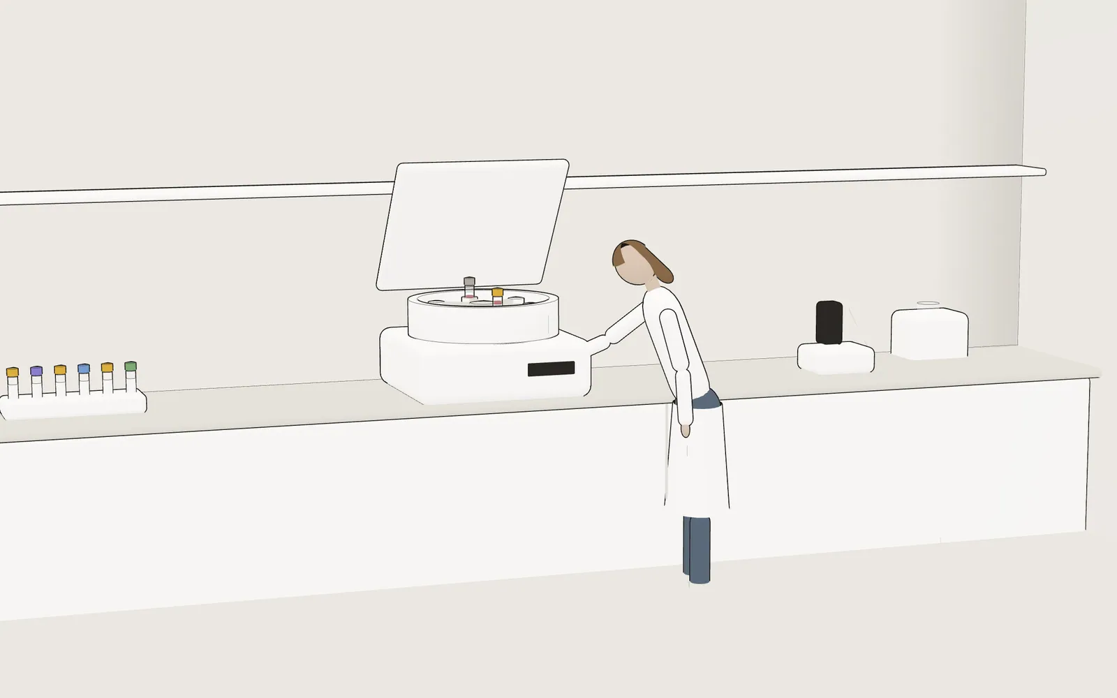 The lab in cross-section: core lab